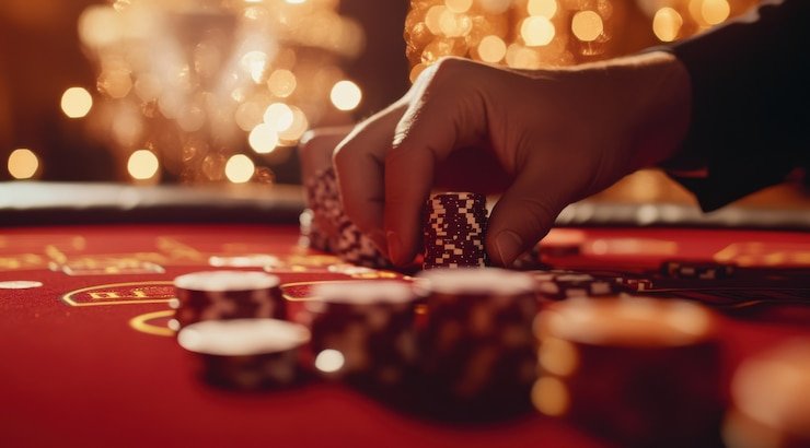 Tampilan meja dealer langsung datasdy dengan kamera multi-sudut untuk blackjack dan roulette